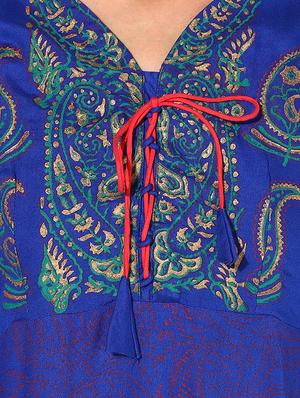 Fusion printed kurta - 15462858 - Standard Image - 4