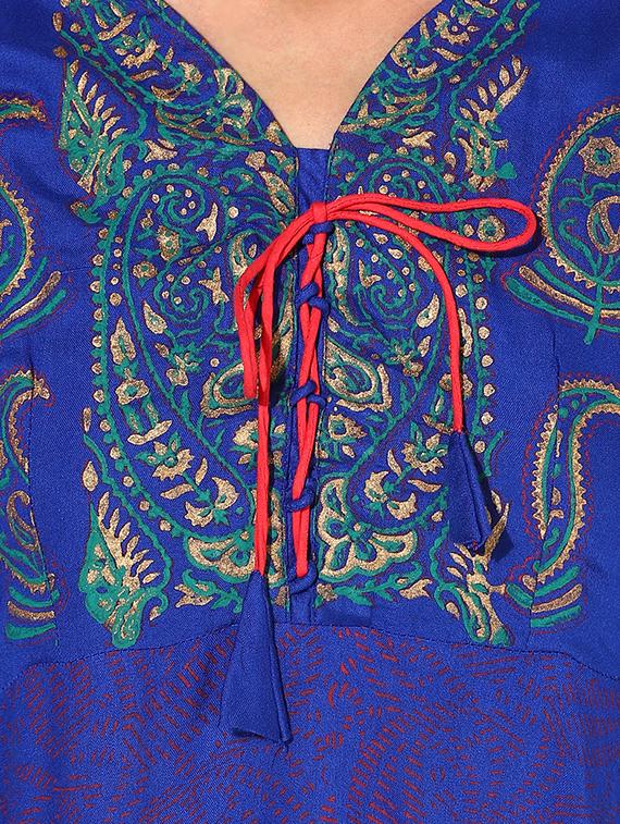 Fusion printed kurta - 15462858 - Zoom Image - 4