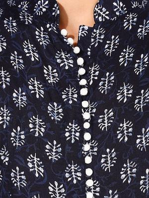 Anarkali printed kurta - 15462868 - Standard Image - 4