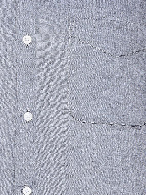 grey cotton formal shirt - 15463360 - Zoom Image - 4
