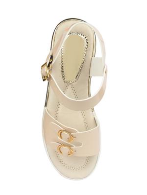 beige ankle strap wedges - 15463627 - Standard Image - 4
