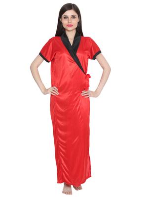 frill detail nighty & robe set - 15464974 - Standard Image - 4