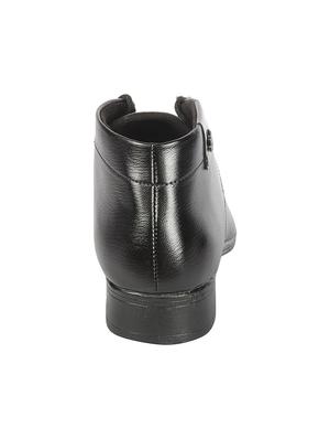 black Leatherette lace-up derbys - 15466662 - Standard Image - 4