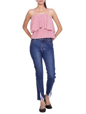stone washed frayed jeans - 15467201 - Standard Image - 4