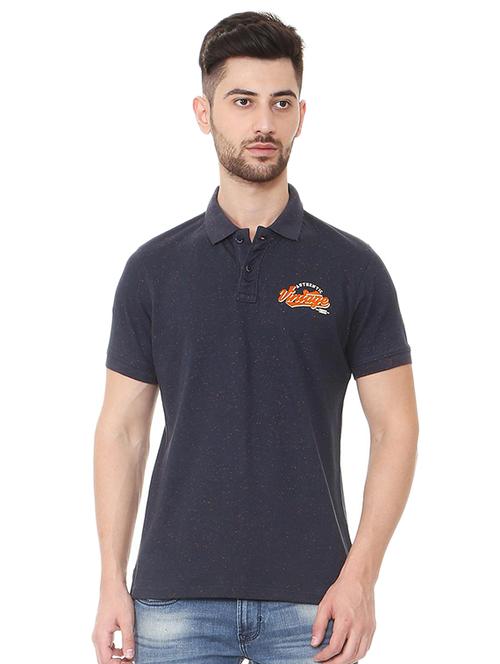 blue cotton blend polo t-shirt - 15467436 - Standard Image - 1
