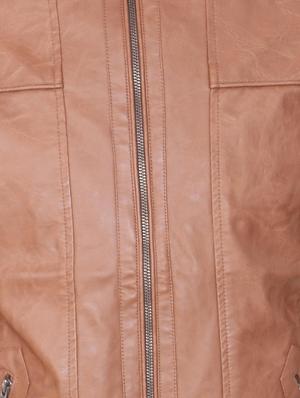 brown leather biker jacket - 15467609 - Standard Image - 4