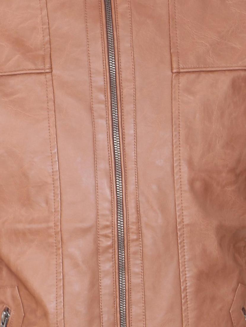 brown leather biker jacket - 15467609 - Zoom Image - 4