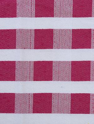 red woven design polycotton double bed cover with 2 pillow covers - 15472427 - Standard Image - 4