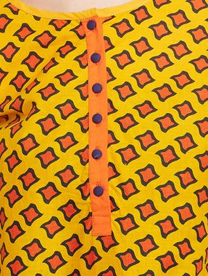 straight printed kurta - 15472717 - Standard Image - 4