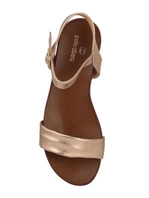 gold back strap sandals - 15472997 - Standard Image - 4