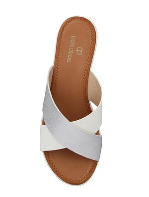 white slip on wedges - 15473006 - Standard Image - 4
