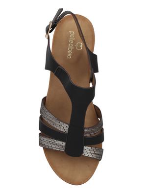 black back strap sandals - 15473012 - Standard Image - 4