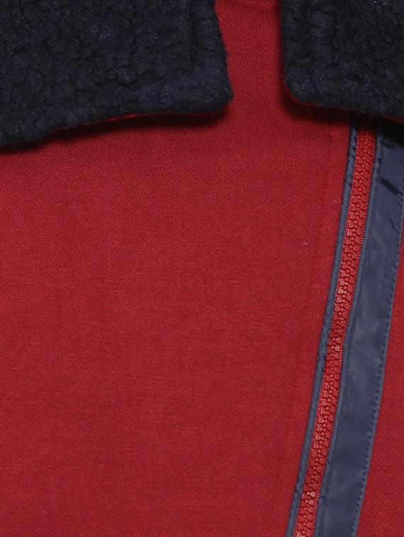terrycloth detail collar zip up jacket - 15475749 - Zoom Image - 4