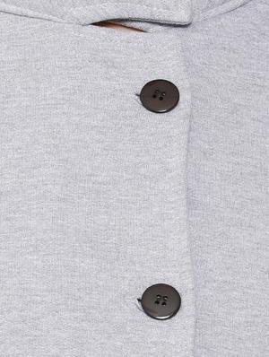 stylized neck button down jacket - 15475753 - Standard Image - 4