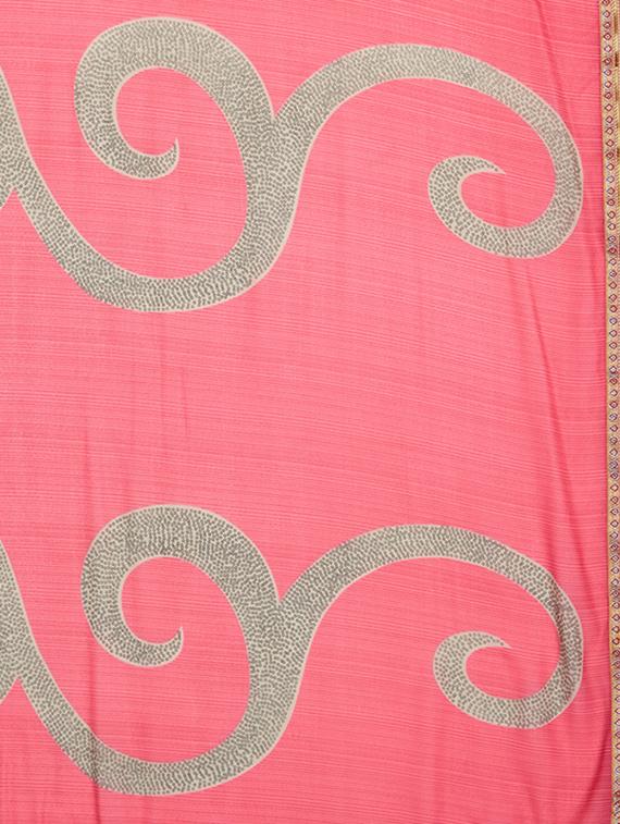 (pack of 2) multicolor georgette printed saree combo with blouse - 15475815 - Zoom Image - 4