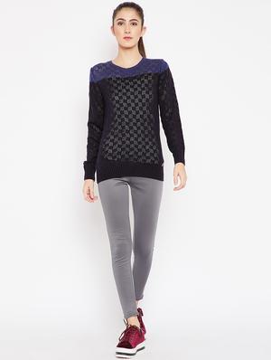 pointelle knit color block pullover - 15476447 - Standard Image - 4