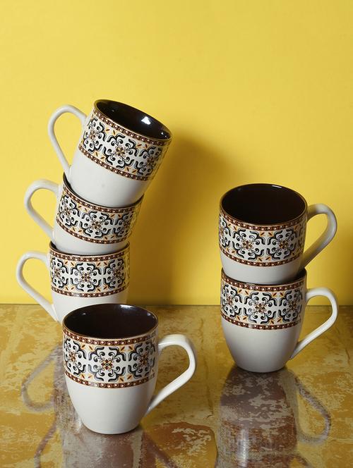 Set of 6 Ceramic Tea & Coffee Mugs - 15477063 - Standard Image - 1