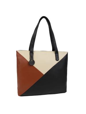 multi colored leatherette (pu) regular handbag - 15477481 - Standard Image - 4