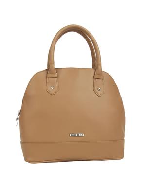 tan leatherette (pu) regular handbag - 15477534 - Standard Image - 4