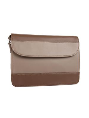 brown leatherette (pu) regular sling bag - 15477571 - Standard Image - 4