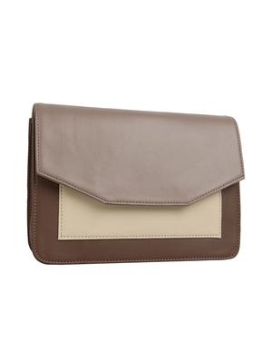 grey leatherette (pu) regular sling bag - 15477574 - Standard Image - 4
