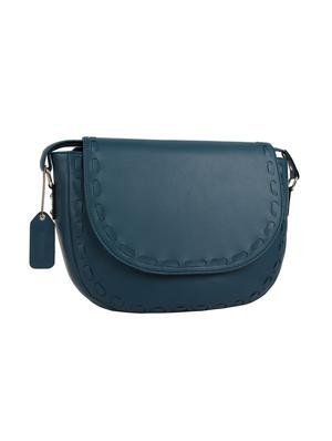 blue leatherette (pu) regular sling bag - 15477577 - Standard Image - 4