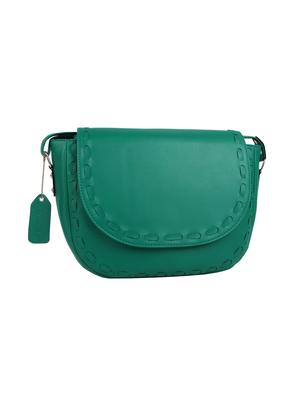 green leatherette (pu) regular sling bag - 15477578 - Standard Image - 4