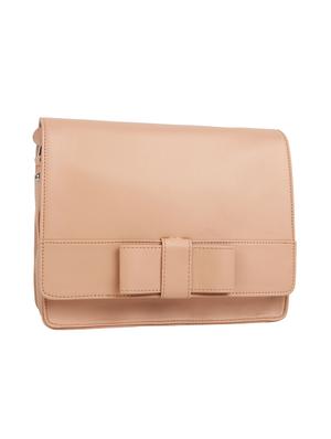 beige leatherette (pu) regular sling bag - 15477581 - Standard Image - 4