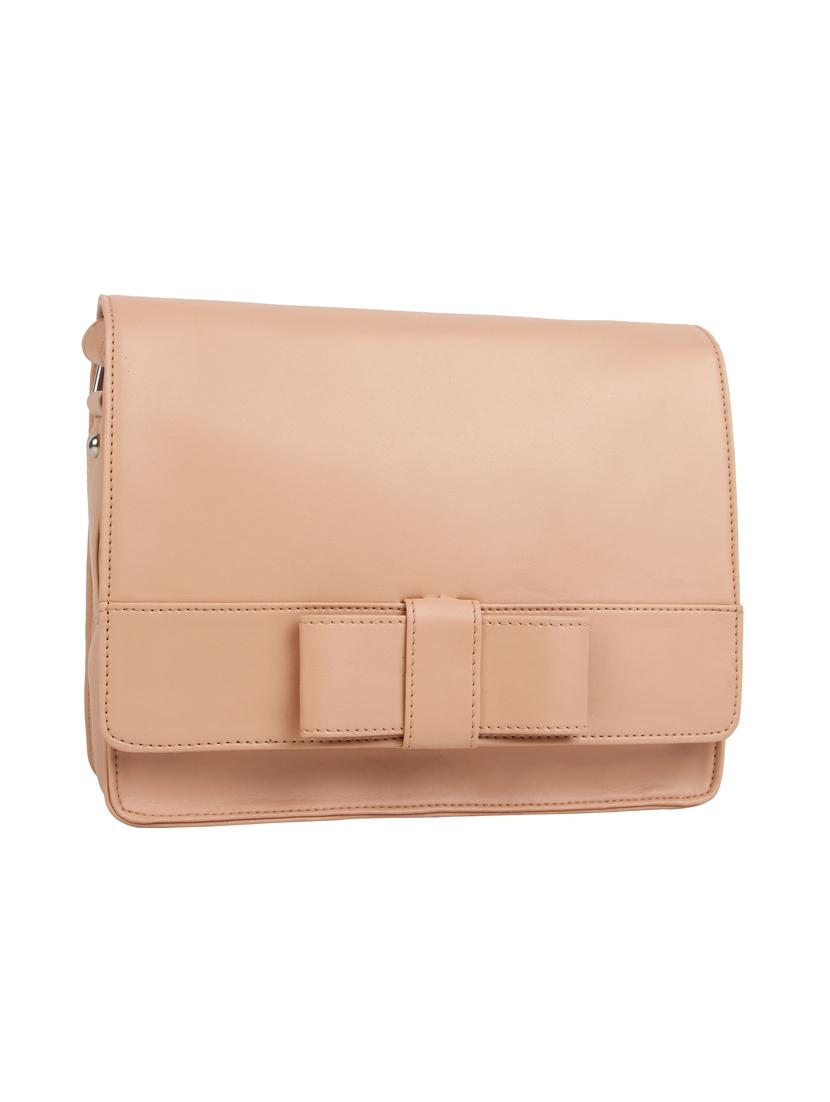 beige leatherette (pu) regular sling bag - 15477581 - Zoom Image - 4