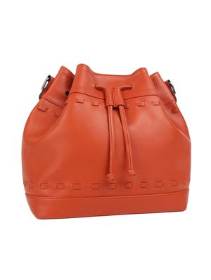 red leatherette (pu) regular sling bag - 15477593 - Standard Image - 4