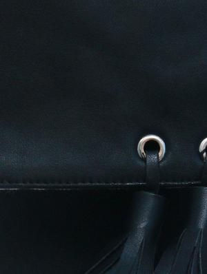 black leatherette (pu) regular sling bag - 15479069 - Standard Image - 4