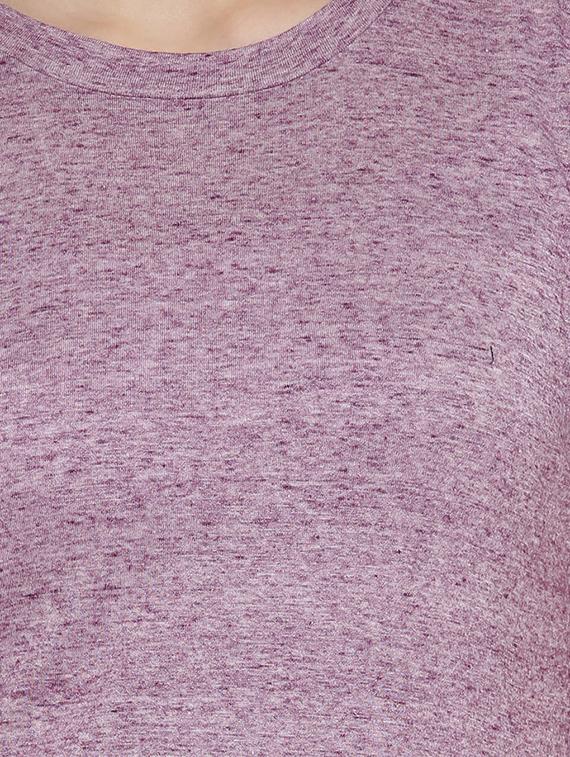 short sleeved melange tee - 15480119 - Zoom Image - 4