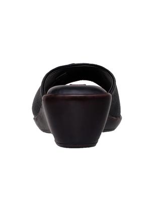black slip on wedges - 15481150 - Standard Image - 4