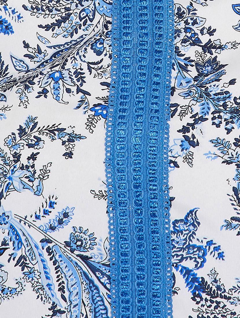 crochet detailed printed top - 15482690 - Zoom Image - 4