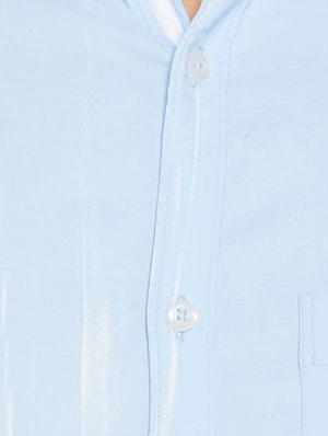 blue cotton casual shirt - 15483183 - Standard Image - 4