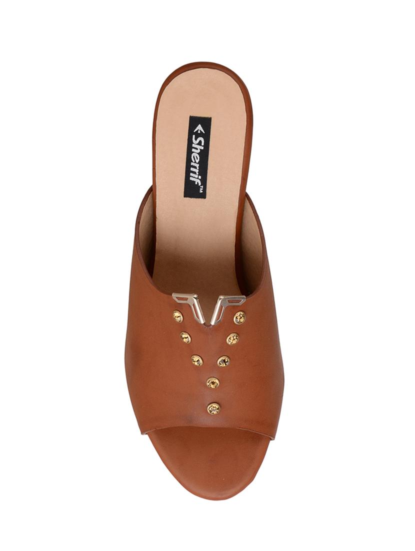 tan slip on sandals - 15483677 - Zoom Image - 4