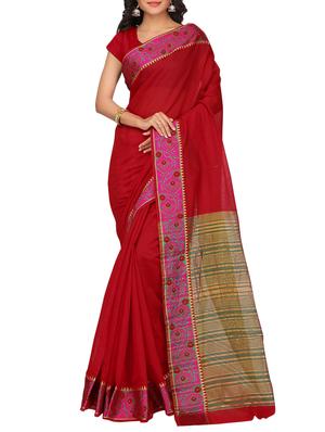 set of 2 zari bordered saree with blouse - 15484194 - Standard Image - 4