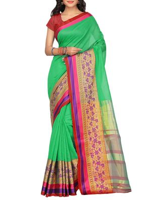 set of 2 zari bordered saree with blouse - 15484197 - Standard Image - 4