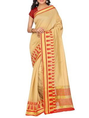 set of 2 zari bordered saree with blouse - 15484229 - Standard Image - 4