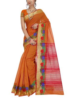 set of 2 zari bordered saree with blouse - 15484253 - Standard Image - 4