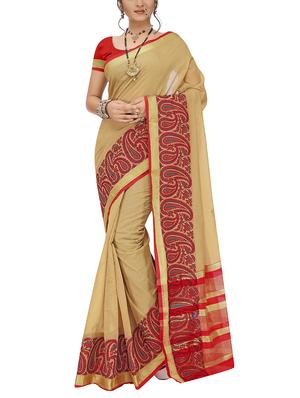 set of 2 zari bordered saree with blouse - 15484372 - Standard Image - 4