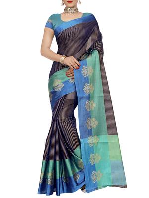 set of 2 zari bordered saree with blouse - 15484447 - Standard Image - 4