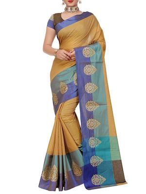 set of 2 zari bordered saree with blouse - 15484449 - Standard Image - 4