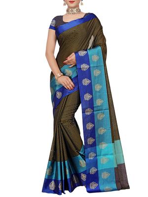 set of 2 zari bordered saree with blouse - 15484453 - Standard Image - 4