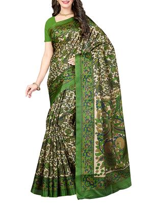 (set of 2) multicolor silk blend printed saree combo with blouse - 15484754 - Standard Image - 4