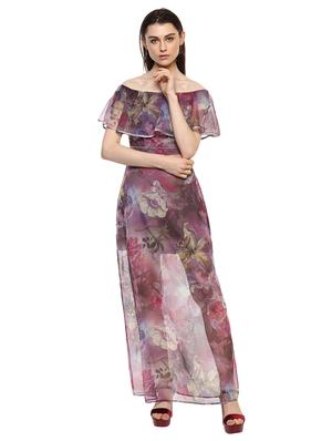 off-shoulder floral maxi dress - 15486304 - Standard Image - 4