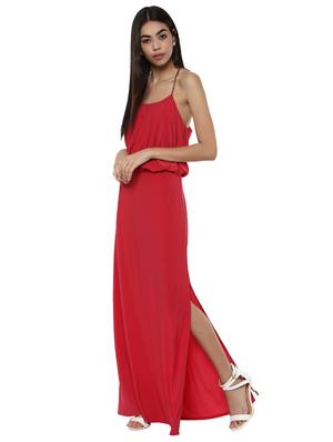side slit backless maxi dress - 15486337 - Standard Image - 4