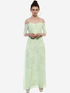 mint green embellished maxi dress - 15486354 - Standard Image - 4