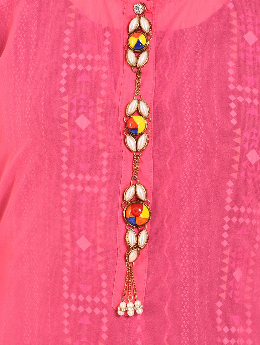 Layered embellished kurta - 15486871 - Zoom Image - 4