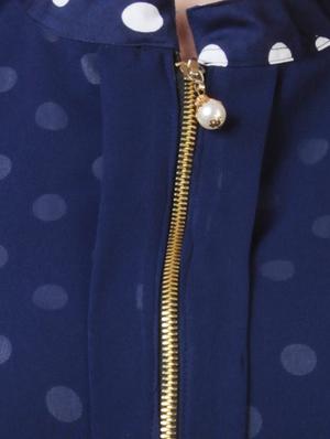 polka dotted layered belted dress - 15491013 - Standard Image - 4